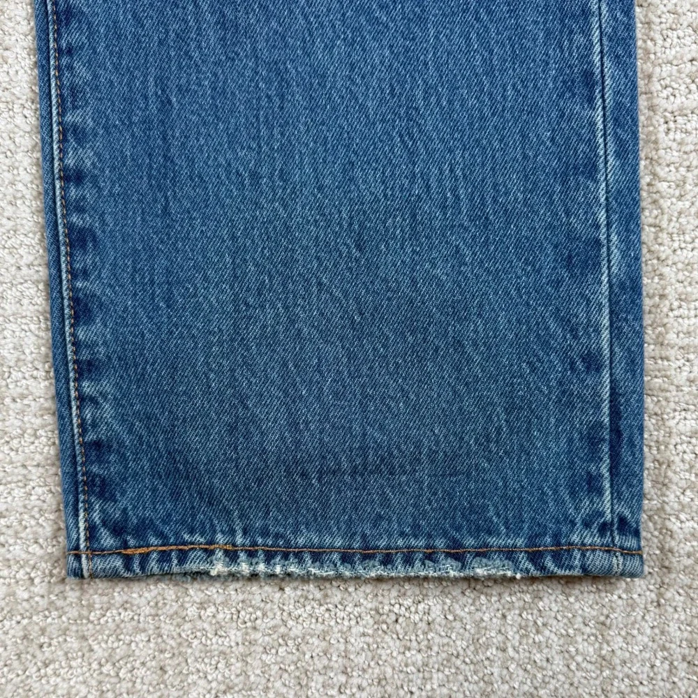 Levi's 501 Mens 34x30 150th Anniversary Distressed Straight Leg Denim Blue Jeans